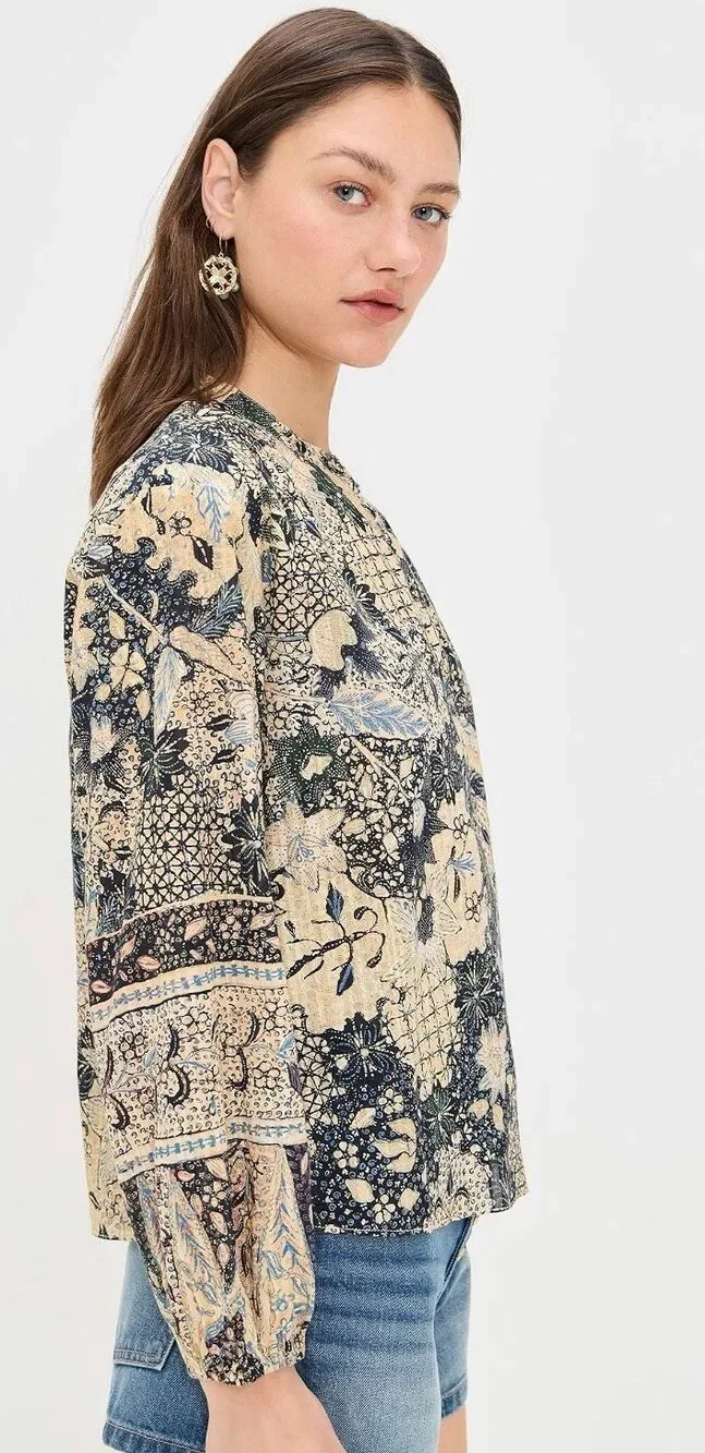 Ulla Johnson Harlowe Blouse in Bellflower NWT Size 12